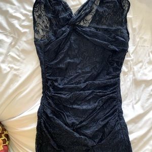 Navy blue lace dress